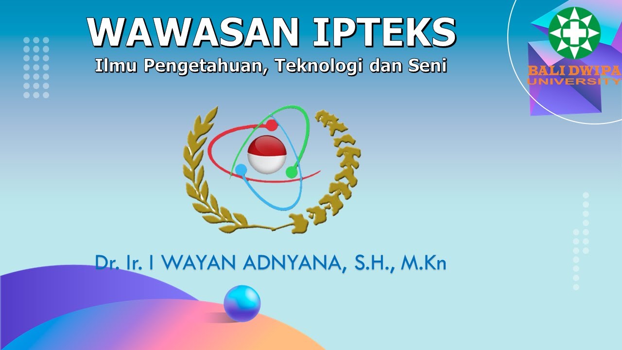 BAB I WAWASAN IPTEKS   PENDAHULUAN