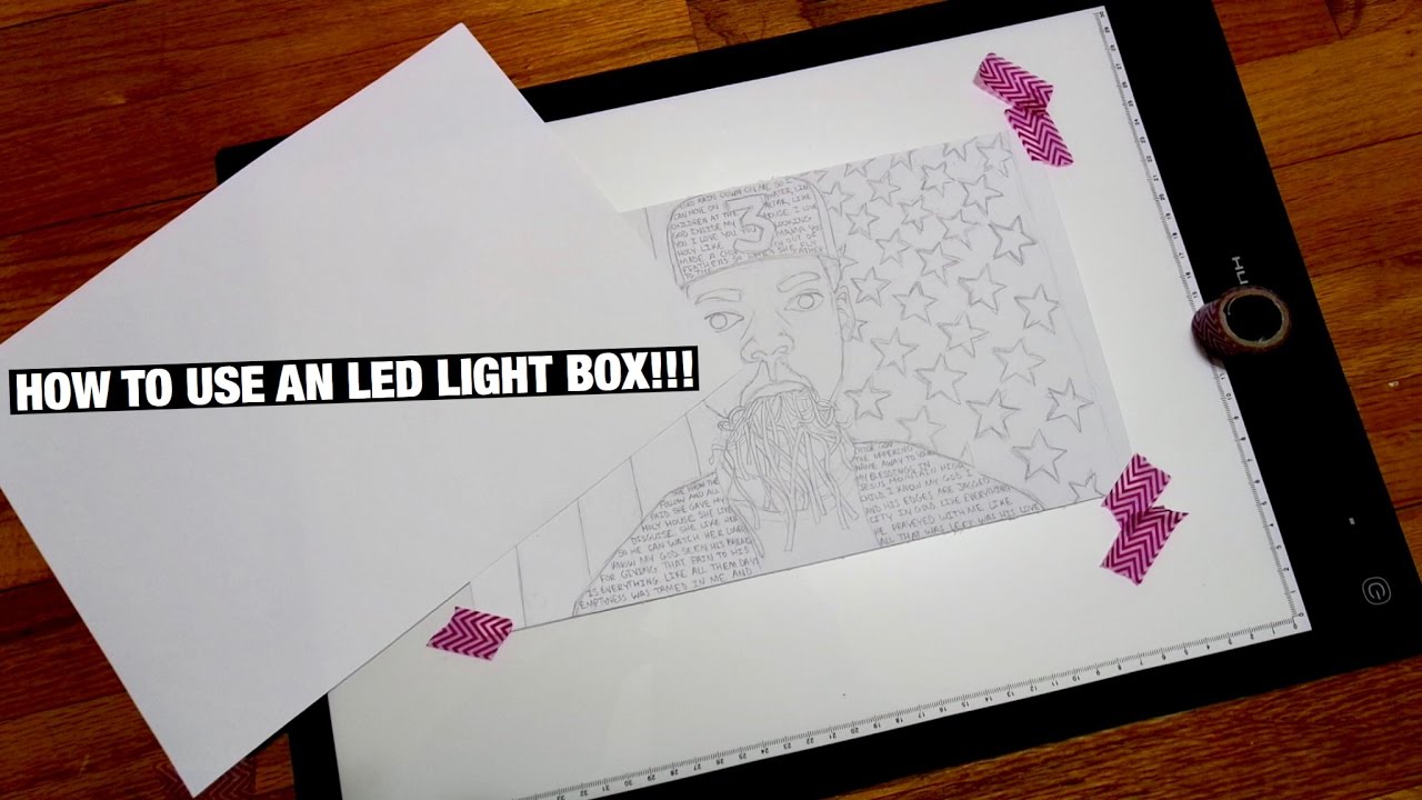 HOW TO USE AN LED LIGHT PAD tutorial | ParsimoniousTV