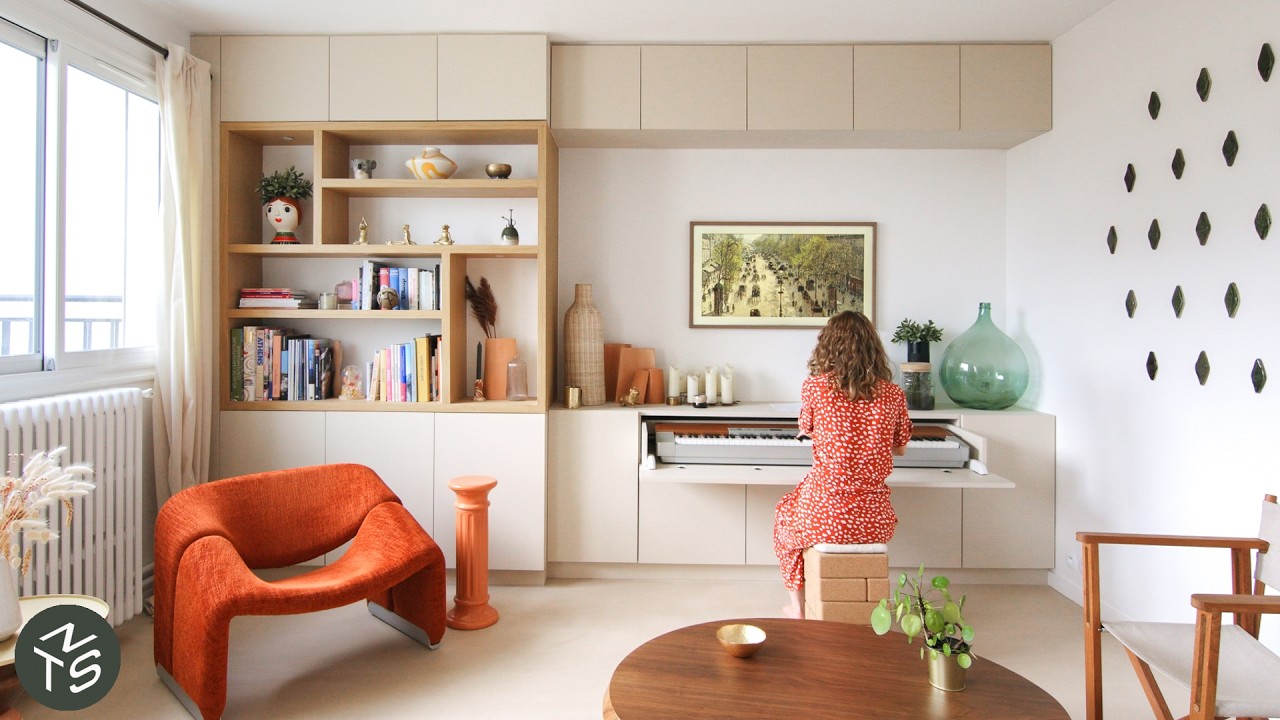 South of France Inspired Compact Paris Apartment, 56sqm/603sqft