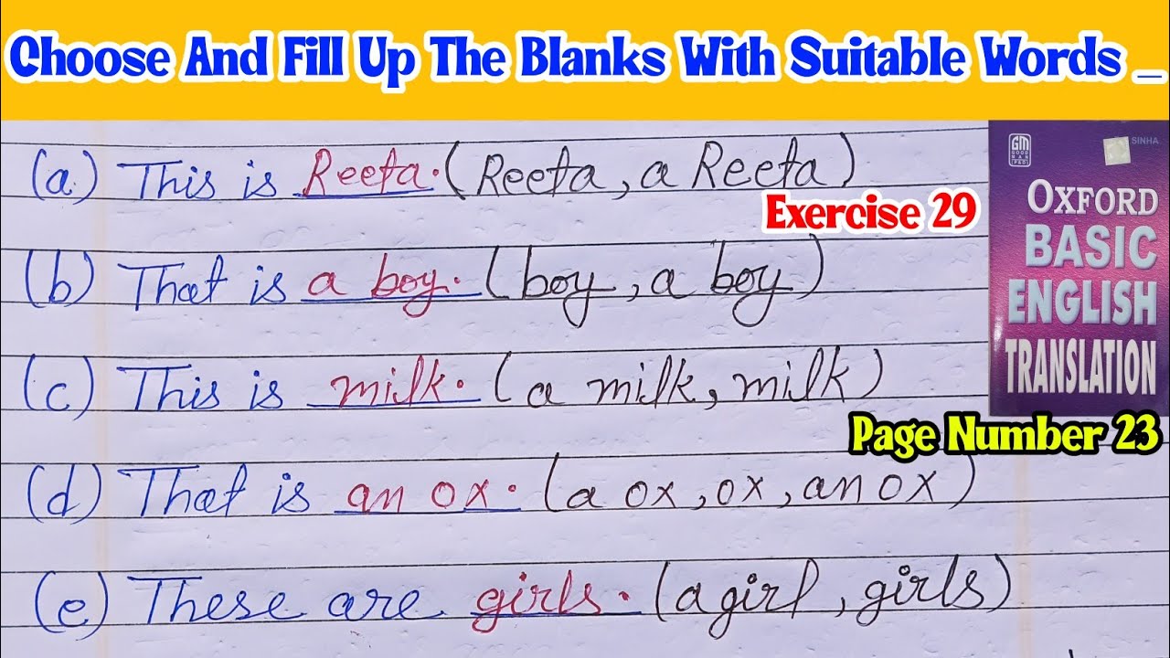 oxford basic english translation exercise 29|oxford english translation exercise 29|exercise 29|ex29