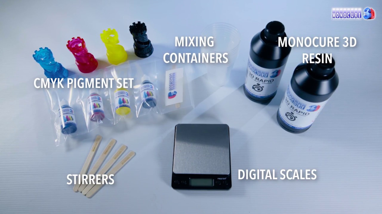 Monocure 3D - CMYK Pigment Tutorial