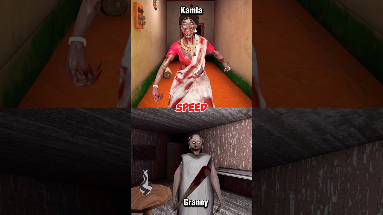 Granny vs Kamla Who is Powerful #granny #kamla #horrorgame #gaming #viral #shorts #horror #ytshorts