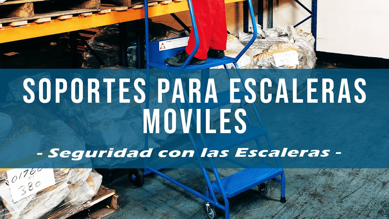 Soporte de seguridad para escaleras móviles | Protección contra caídas, seguridad, capacitación,
