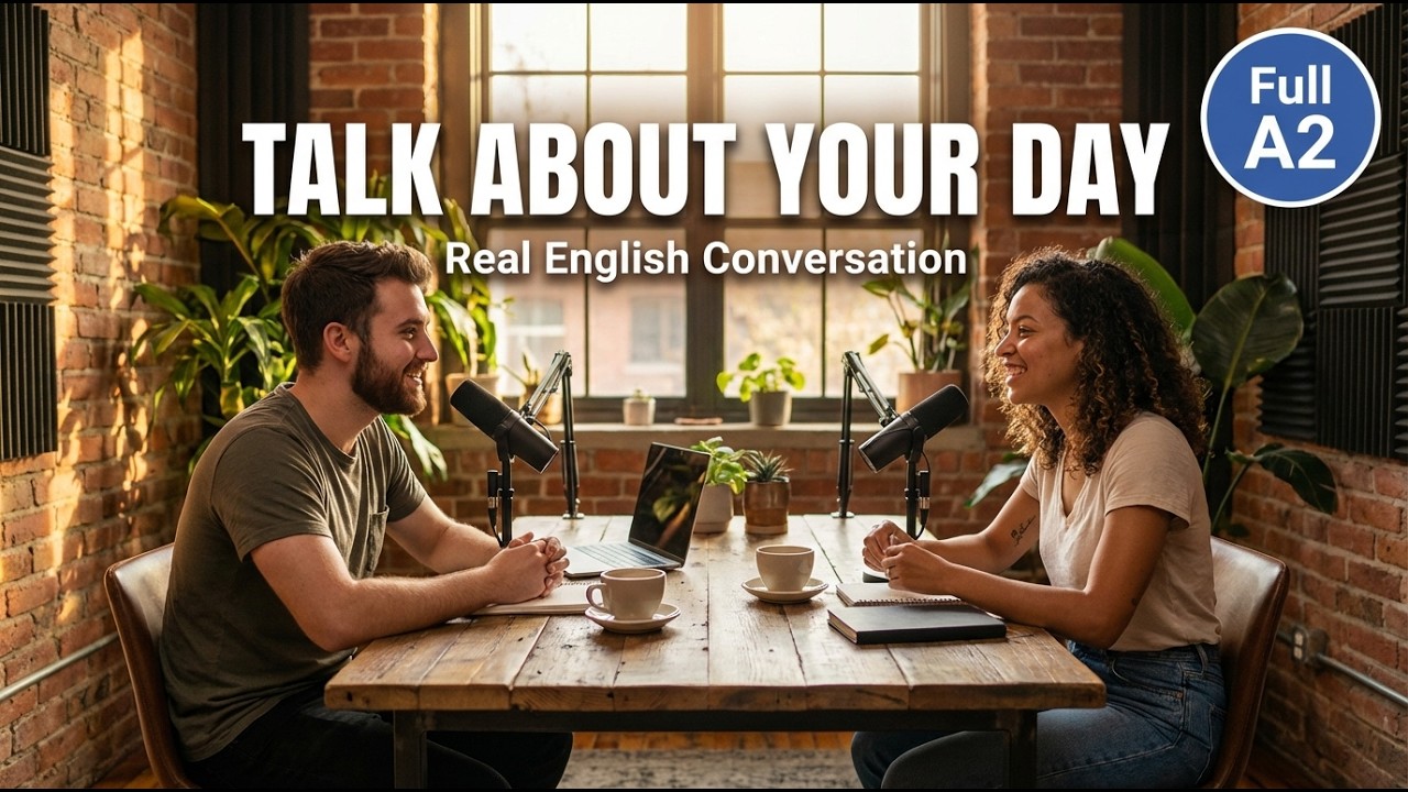 Learn everyday English by listening to a conversation about daily routines.