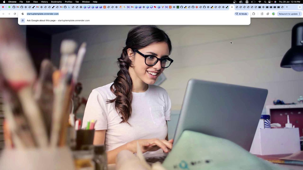 Create business website using html and flask | deploy on render using github