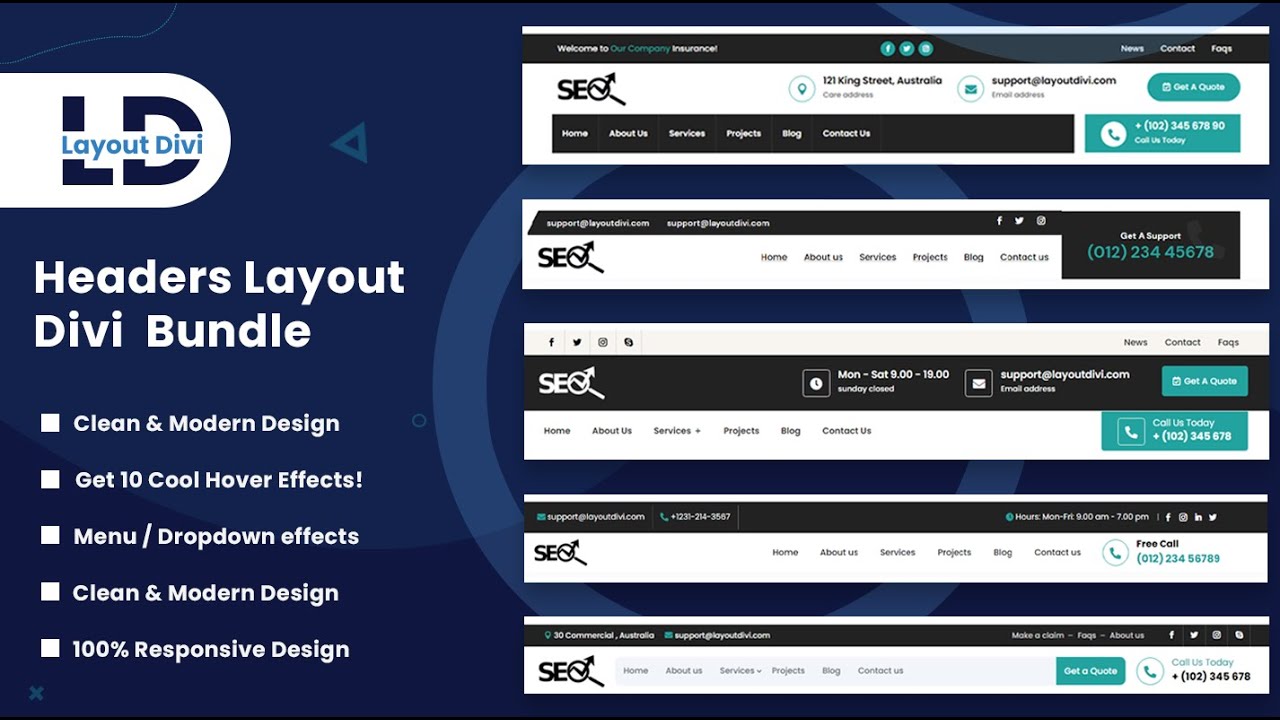 How To Import Divi Layouts Headers Bundle