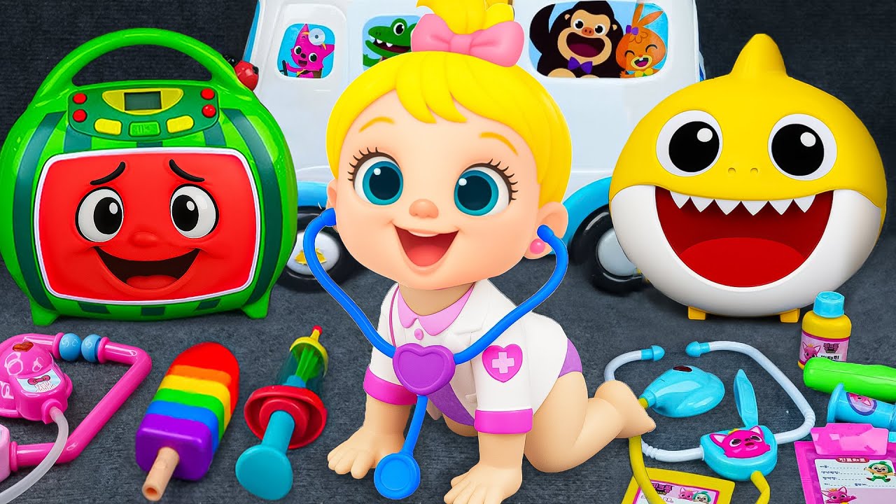 100 Satisfying Unboxing COCOMELON Doctor First Aid Toys, Ambulance Collection Toys | Review