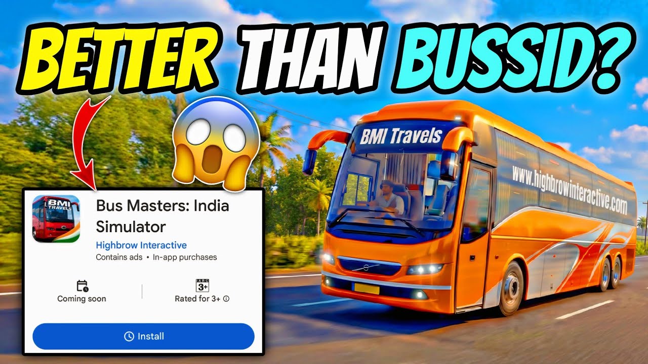 Bus Master India Simulator Gameplay 🚌 | Best Indian Bus Game Better Than Bus Simulator Indonesia?