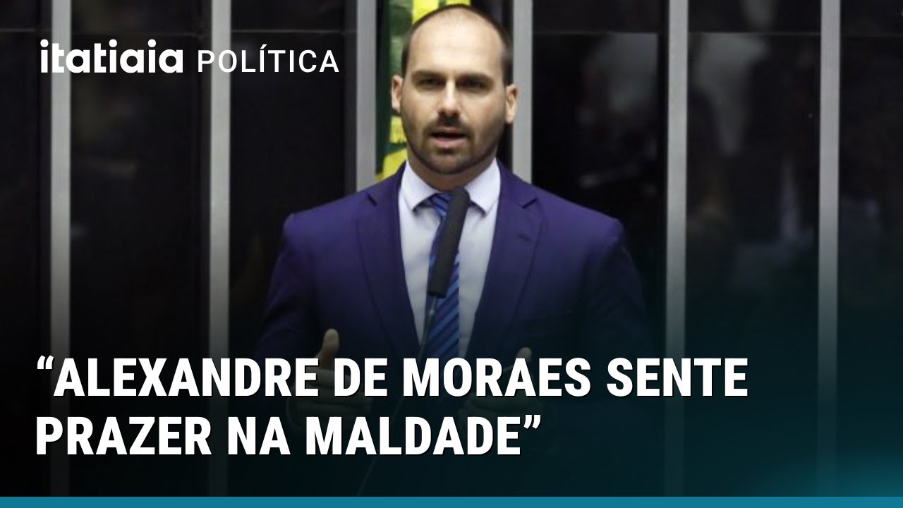 EDUARDO BOLSONARO REAGE A DISCURSO DE MORAES NA USP: "SENTE PRAZER NA MALDADE"
