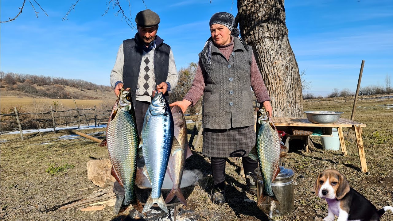 Готовим Уху на Костре из Трех видов Рыб 
