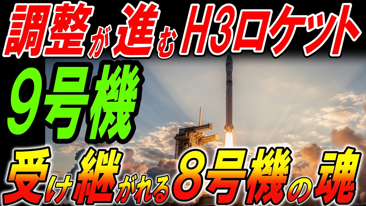調整が進むH3ロケット９号機！受け継がれる８号機の遺志！