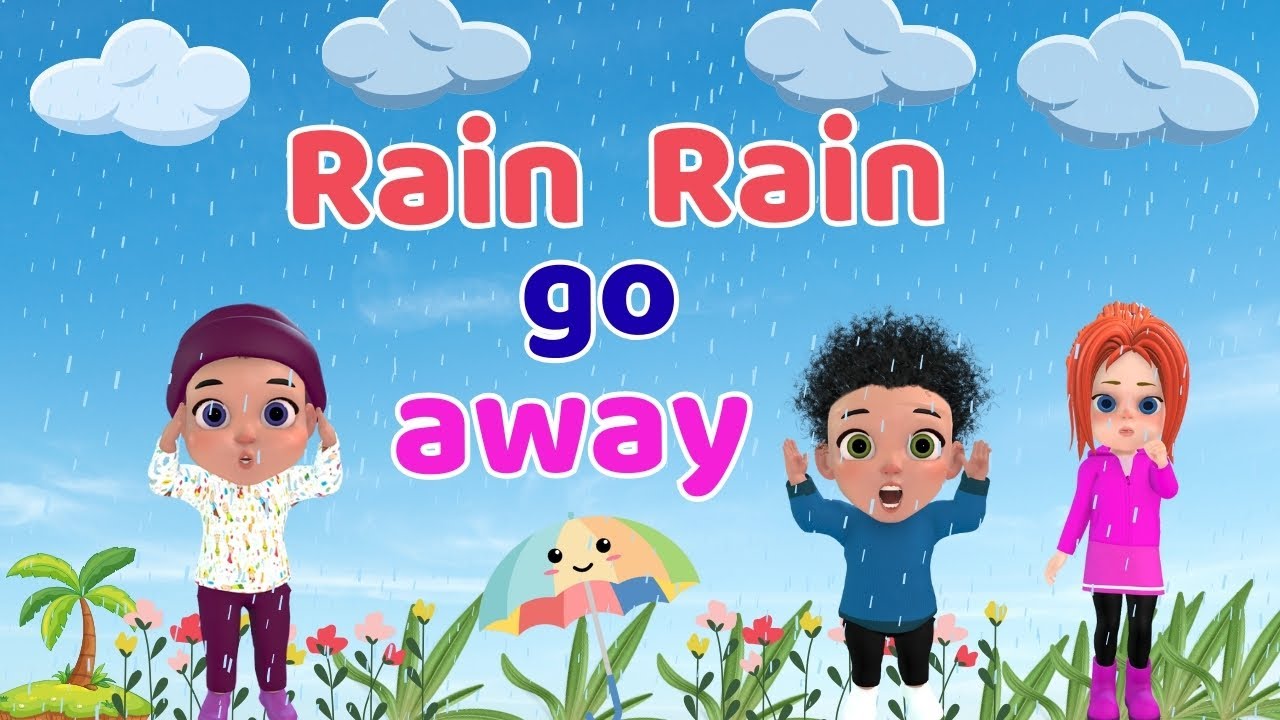 Rain Rain Go Away 🌧️ | Nursery Rhyme for Kids | Happy Fun Toons