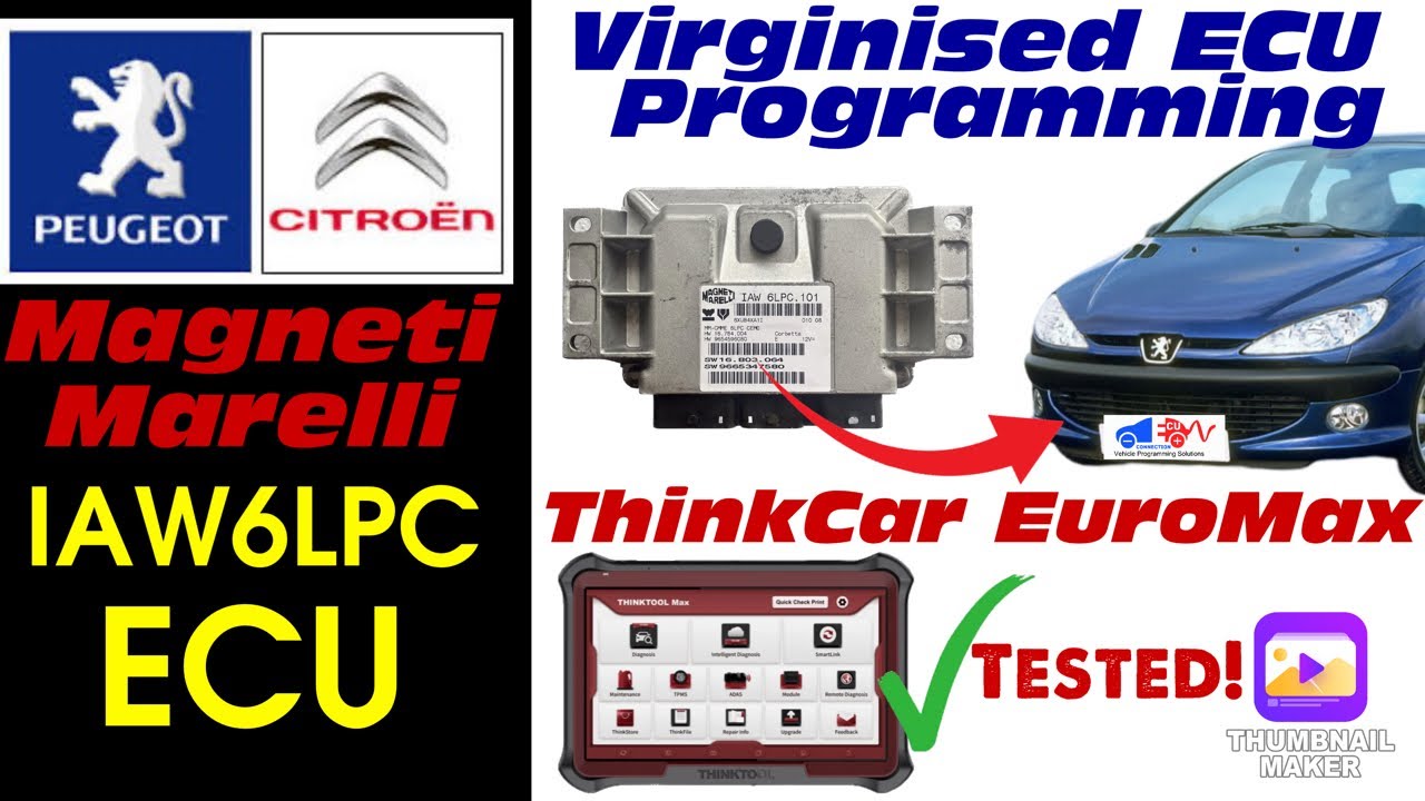 Как девственно очистить и запрограммировать ЭБУ Peugeot Citroen IAW6LP с помощью диагностической ...