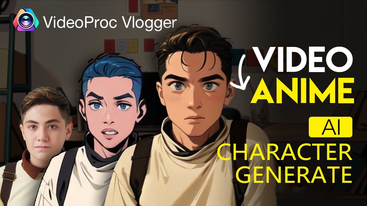 Transform Any Video into Animation Using AI | VideoProc Vlogger Tutorial