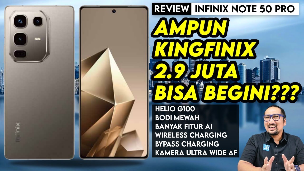 2.9 JUTA PALING ROYAL! Desain Mewah, Bypass Charging, Kamera Ultra Wide: Infinix Note 50 Pro