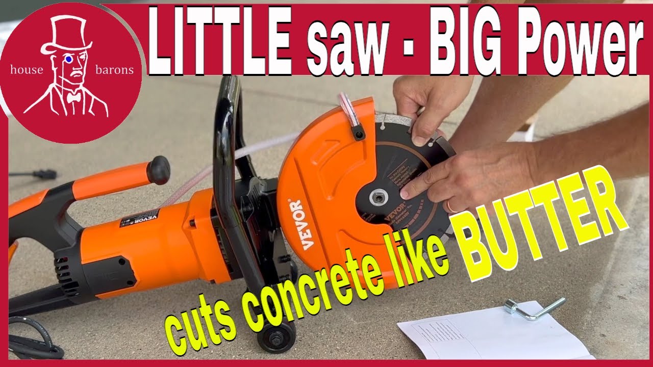 How to use a concrete saw |  Concrete cutoff saw - VEVOR