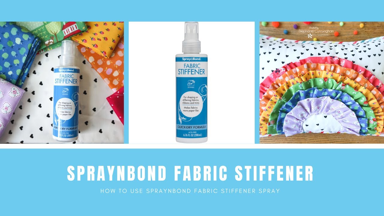 Learn How to Use SpraynBond Fabric Stiffener Spray