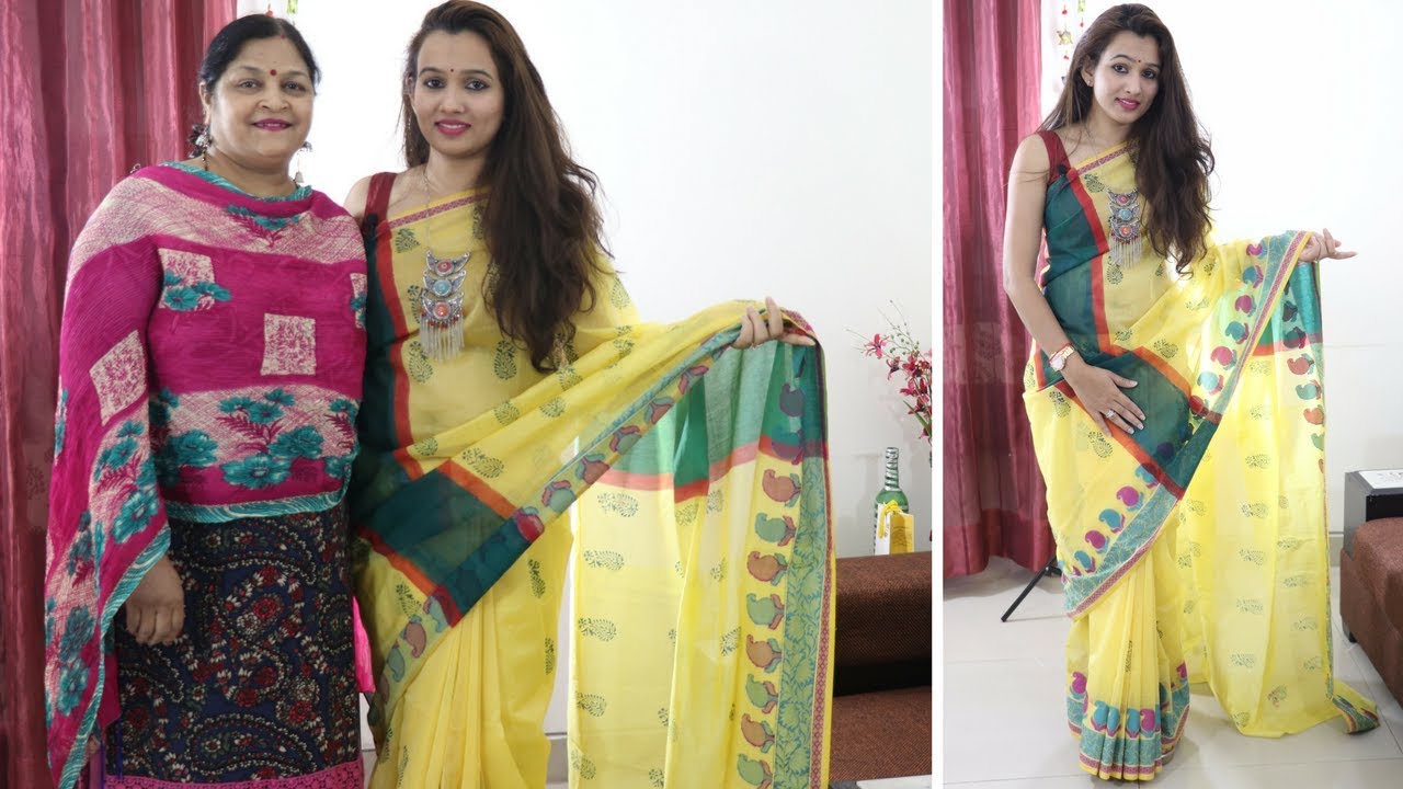 DIY This Is How We Redesign Our Old Plain Saree Into Designer Piece