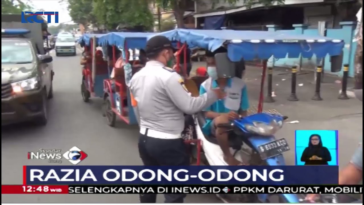 Petugas Polisi Merazia Motor yang Dimodifikasi Menjadi Kereta Odong-odong di Cilincing - #SIS 15/07