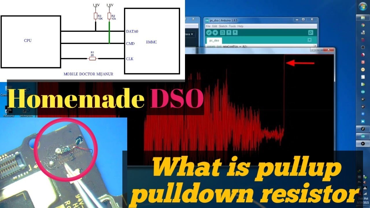 What is pullup and pulldown resistor  |theury  with  practical by MOBILE DOCTOR MIJANUR