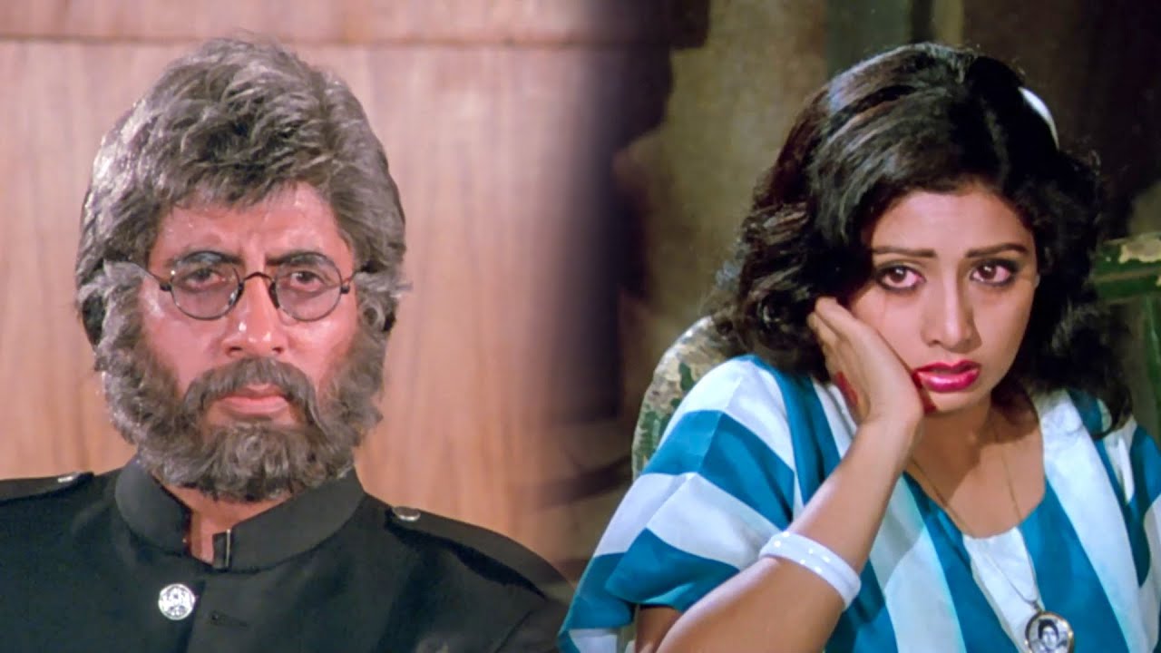 Apni hi bahu ko baap ne qaid mein daal diya | Aakhree Raasta | Hindi Movie | Amitabh, Sridevi