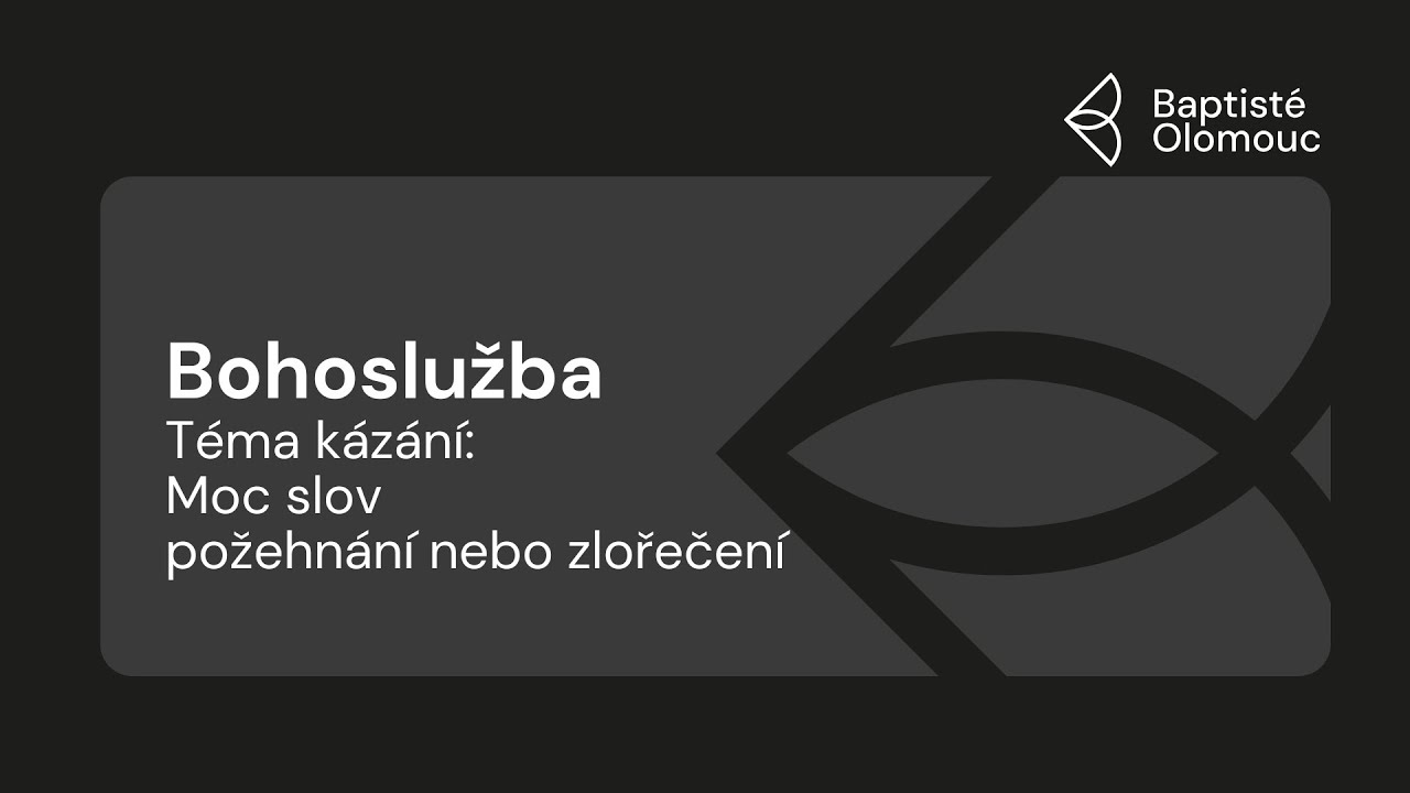 Nedělní bohoslužba Baptisté Olomouc Online (Ne 04.01.2026)