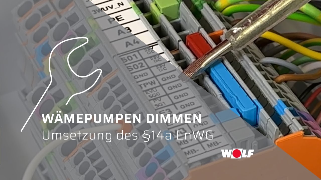 WOLF Wärmepumpen - Umsetzung des Dimmen nach  Paragraph 14a Energiewirtschaftsgesetz (§14a EnWG)