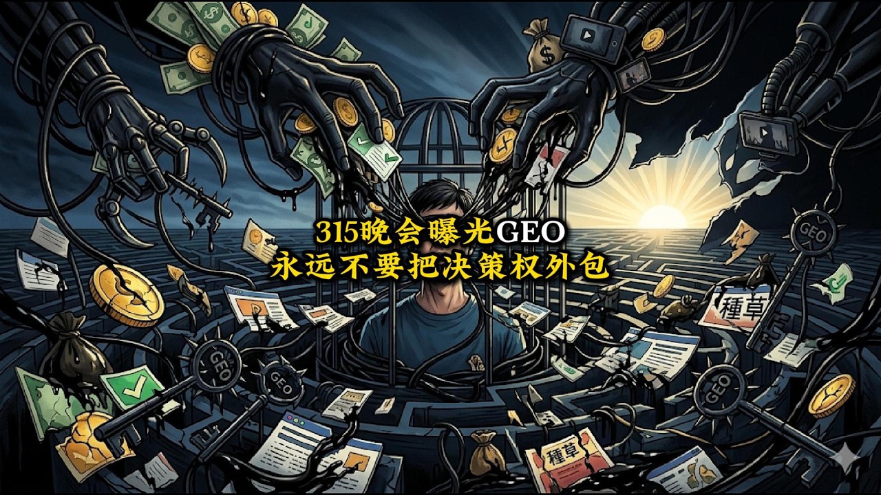 315曝光GEO：算清被资本一路追杀的&ldquo;信任污染账&rdquo; #AI投毒 #315晚会曝光 #GEO #商业逻辑 #信息茧房