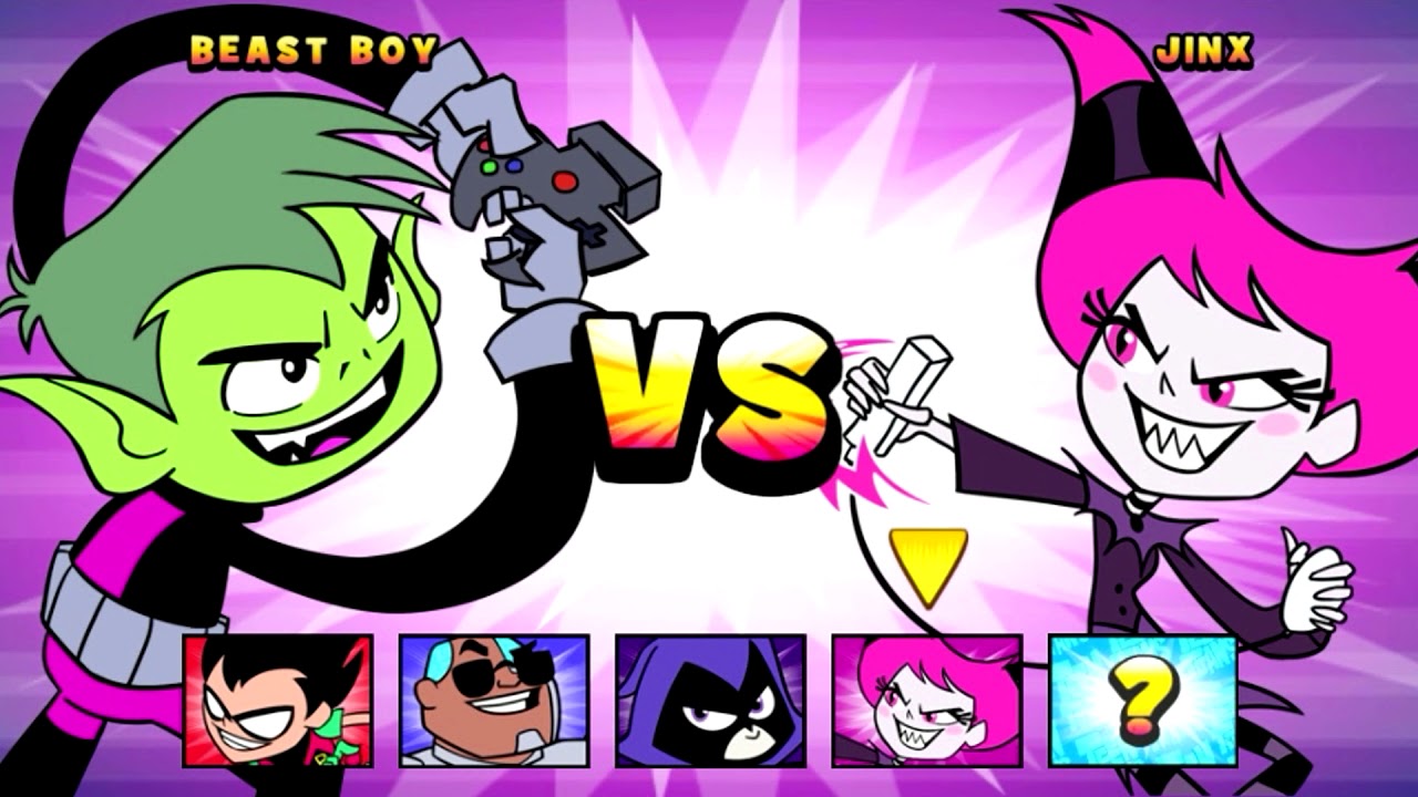 Teen Titans Go! - JUMP JOUSTS - Cutie and The Beast [Cartoon Network Games]