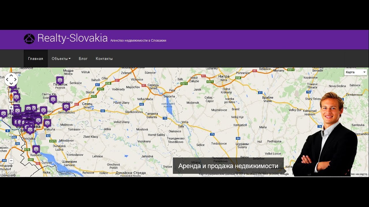 Однокомнатная квартира снять Братислава Petržalka