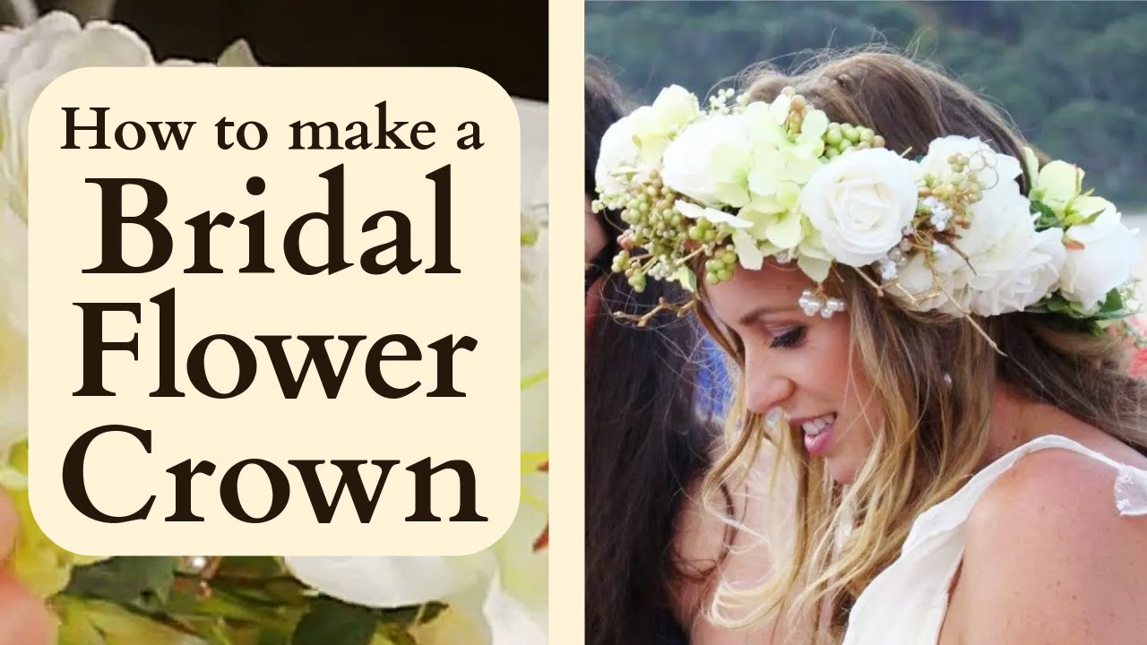 How to make a Floral Crown | Wedding Floristry Tutorial