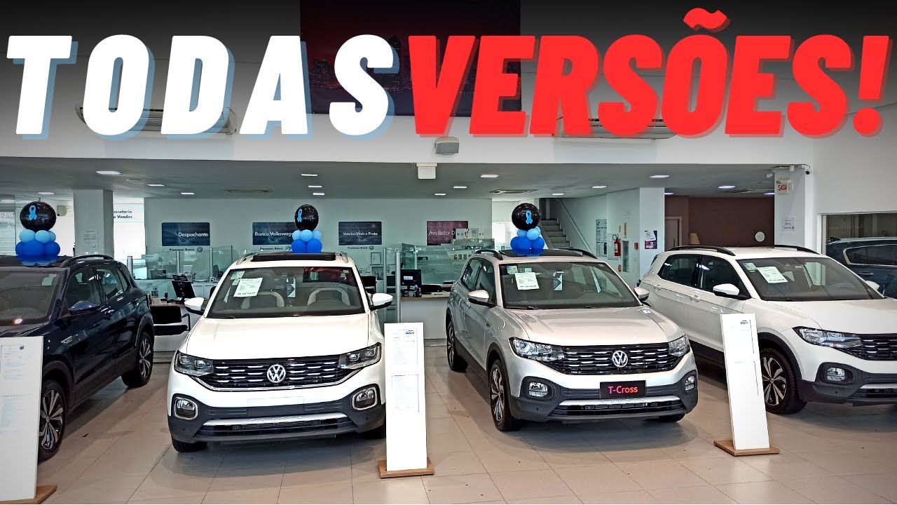 TODAS AS T CROSS EM UM ÚNICO VÍDEO! T-CROSS 200 TSI, T-CROSS COMFORTLINE , TCROSS HIGHLINE.