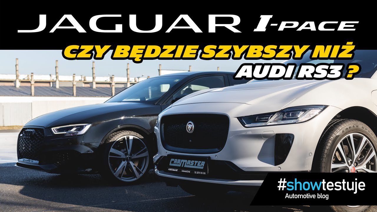 Jaguar I-Pace EV400 AWD - prezentacja, test na torze i drag race z Audi RS3 [ #showtestuje ] TEST PL