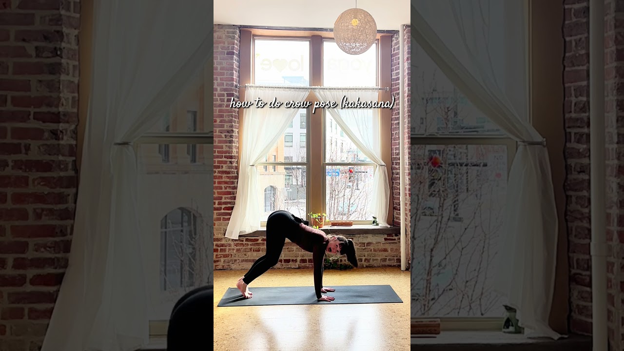 crow pose tutorial 💌 lol @ my smile at the end 