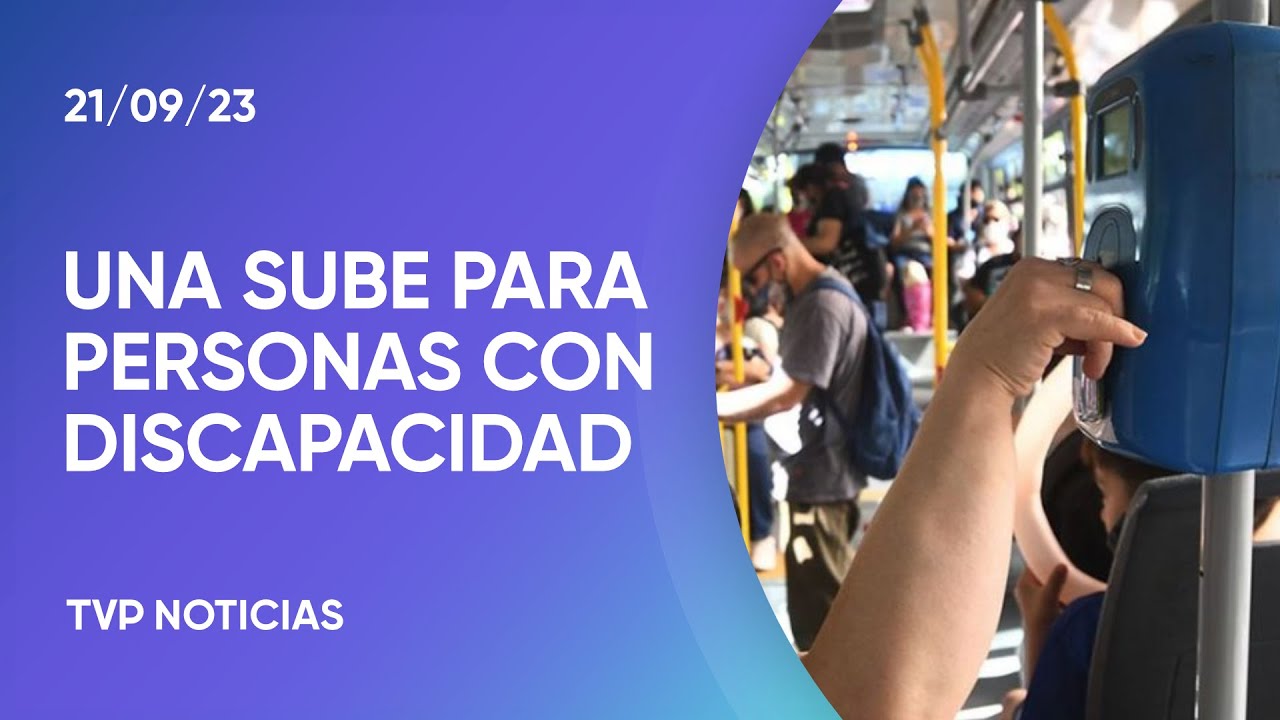 Se presentó la SUBE para pasajeros con discapacidad