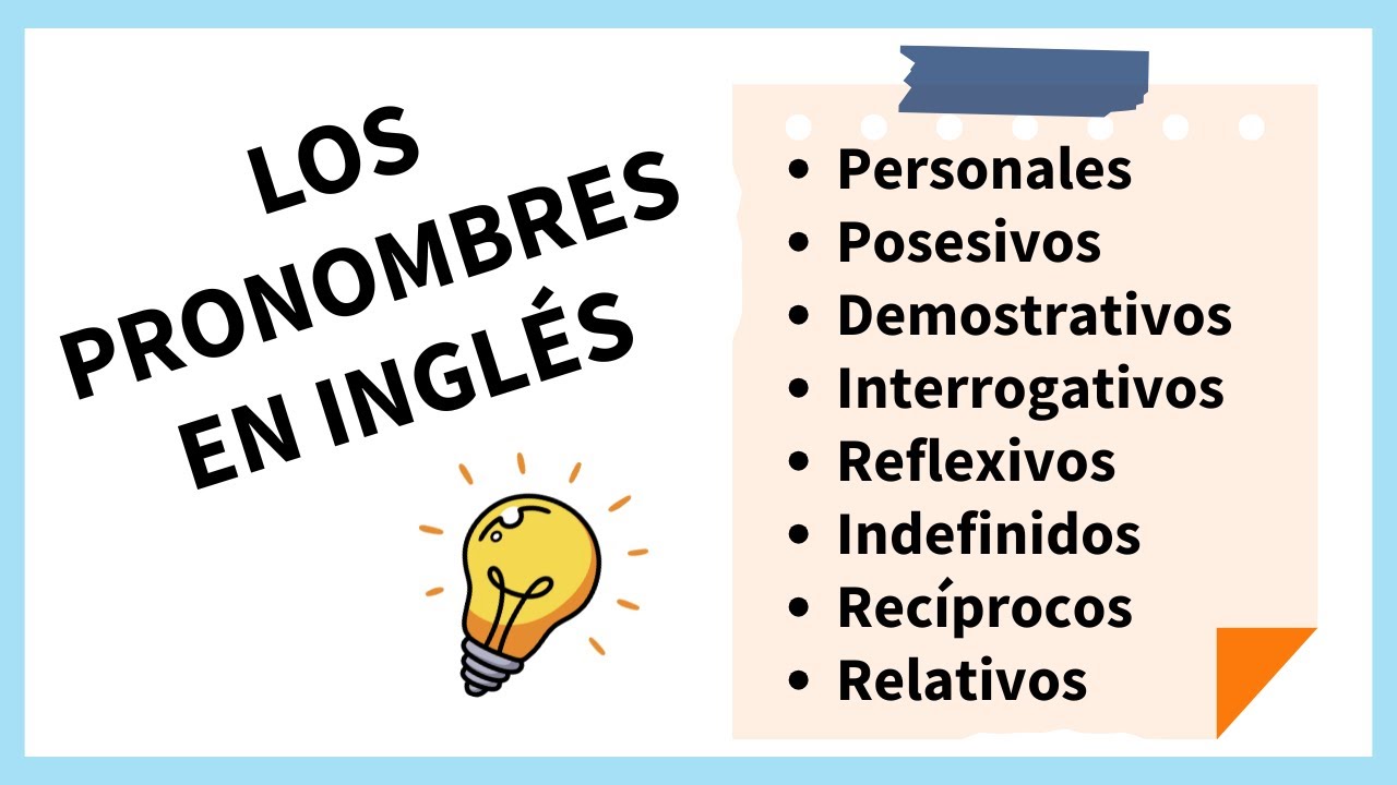 Todos los pronombres en inglés