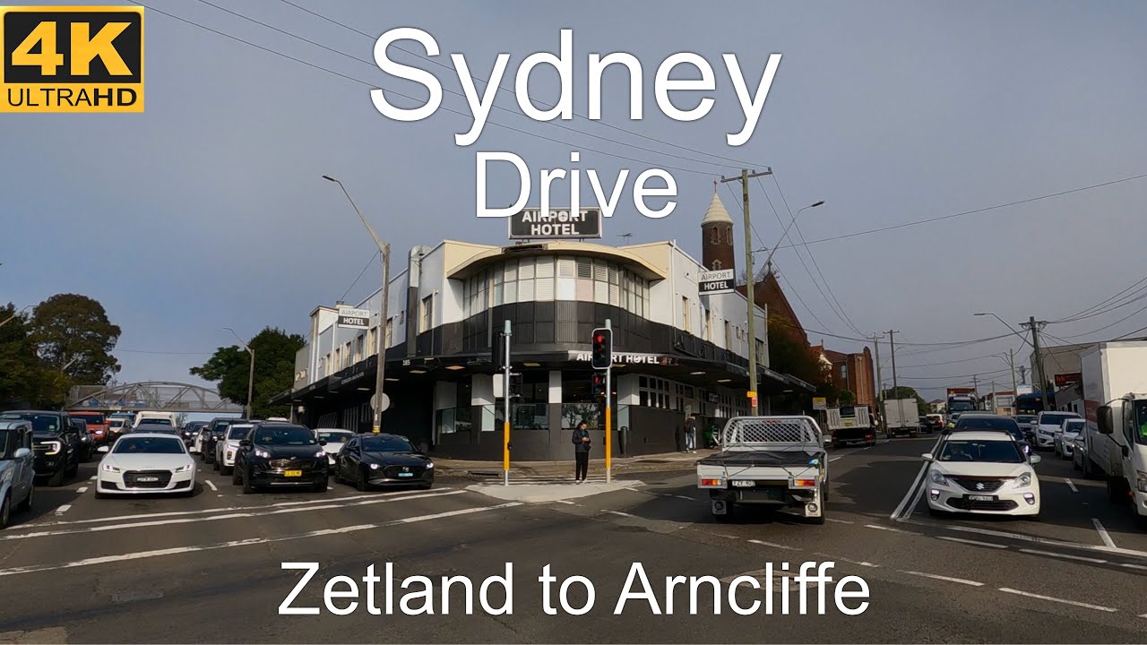 Driving Zetland to Arncliffe | Sydney Australia | 4K UHD 