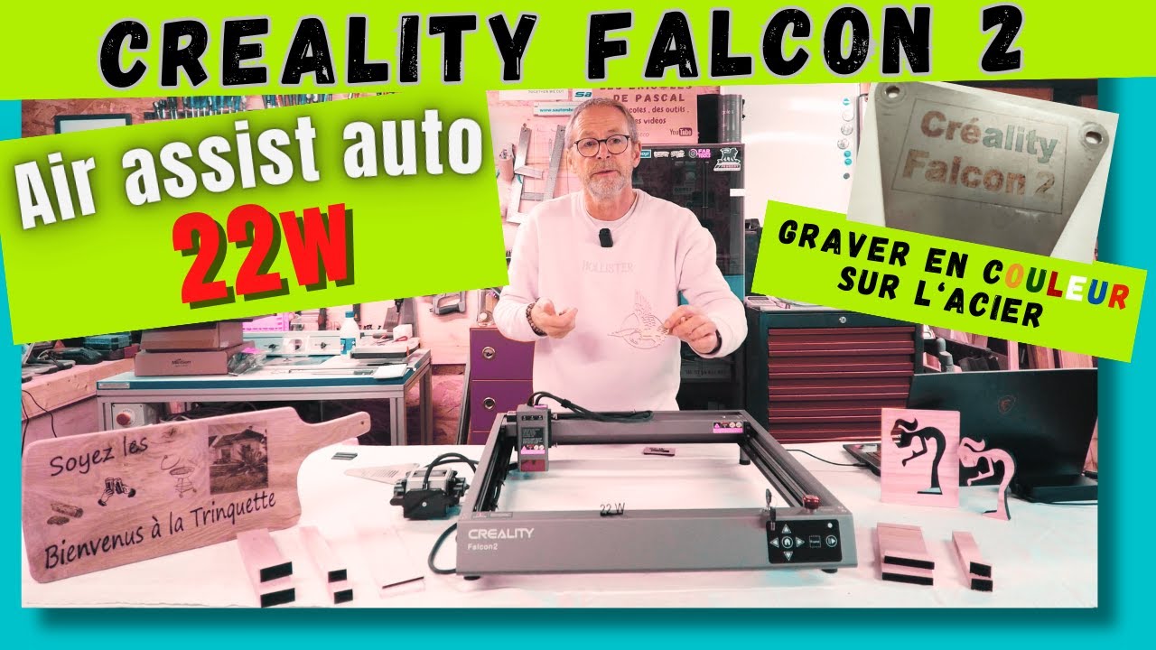 Creality Falcon2  💚 Graveur laser de 22W assez impressionnant.