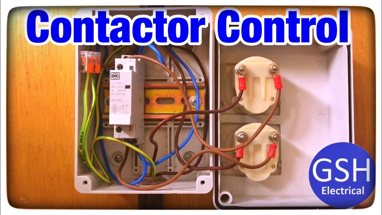 Single Phase Contactor - Connections Explained, Application plus the Current in the Coil and Load
