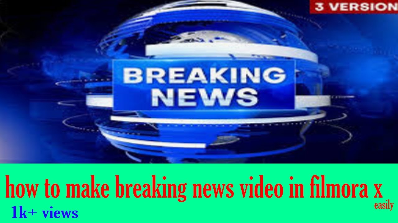 BREAKING NEWS TUTORIAL/ EASILY IN FILMORAX