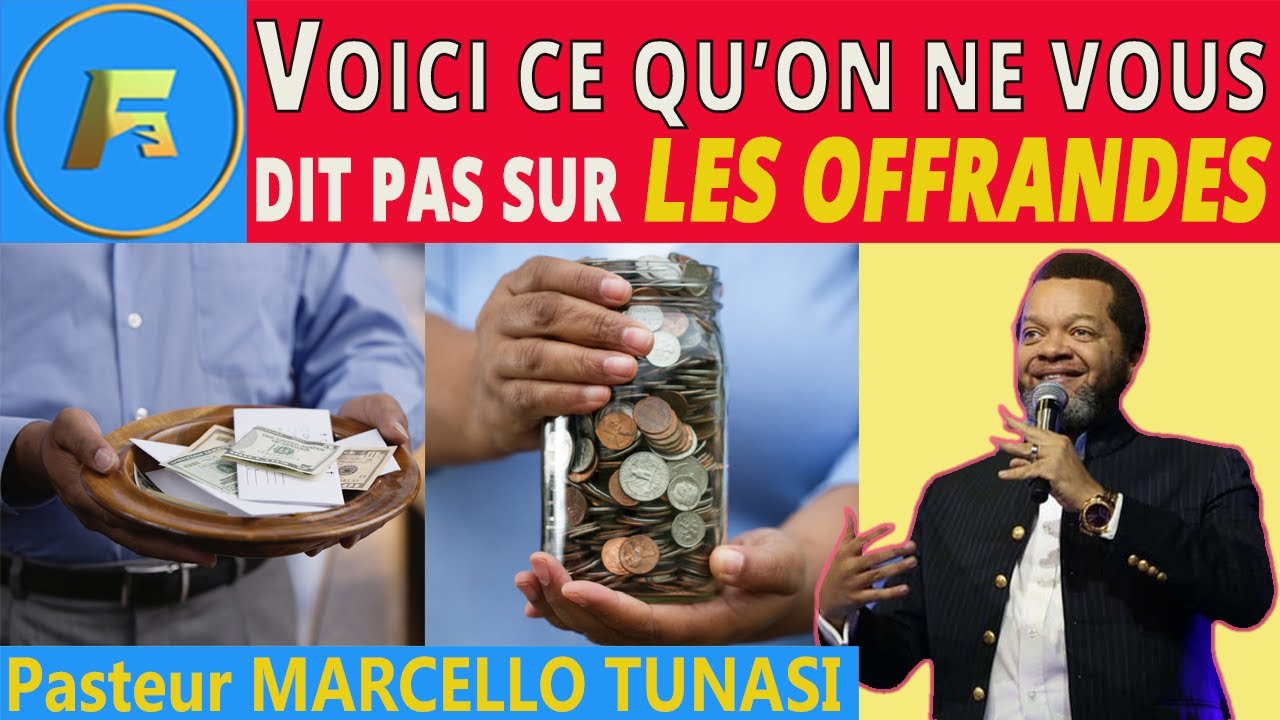 💸⛪DONNER À DIEU EST UN RÉEL PRIVILÈGE ET NON UN FARDEAU | OFFRANDES ET DÎME| Pasteur MARCELLO Tunasi