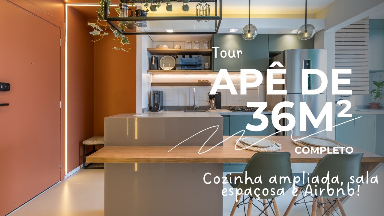 TOUR COMPLETO PELO APÊ LUMOS de 36 M²  | Por ARQUITETA BRUNA ERRE