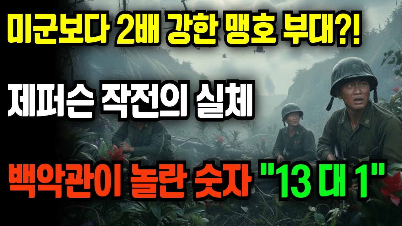 35명 vs 400명 - 미군보다 2배 강한 맹호부대 첫 전투, 백악관이 놀란 숫자 
