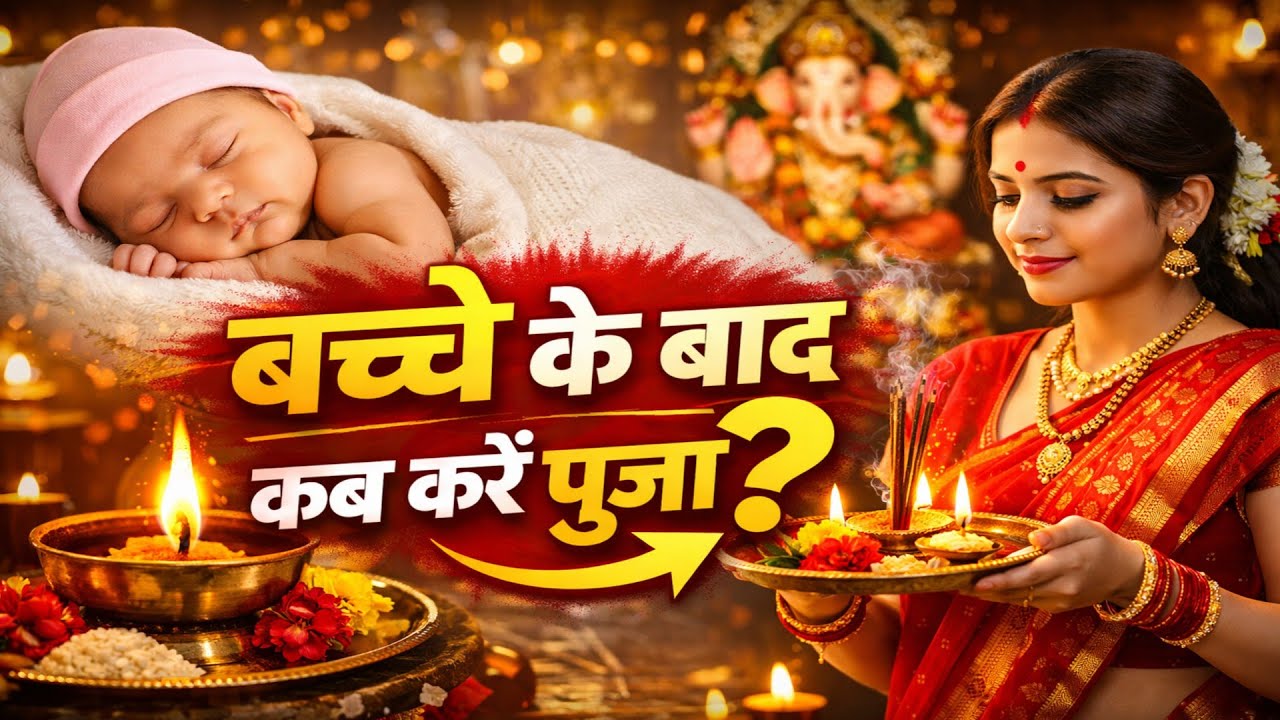 बच्चा पैदा होने के कितने दिन बाद पूजा करनी चाहिए 🤔 Baccha Paida Hone Ke Bad Puja Kab Kare | Sutak