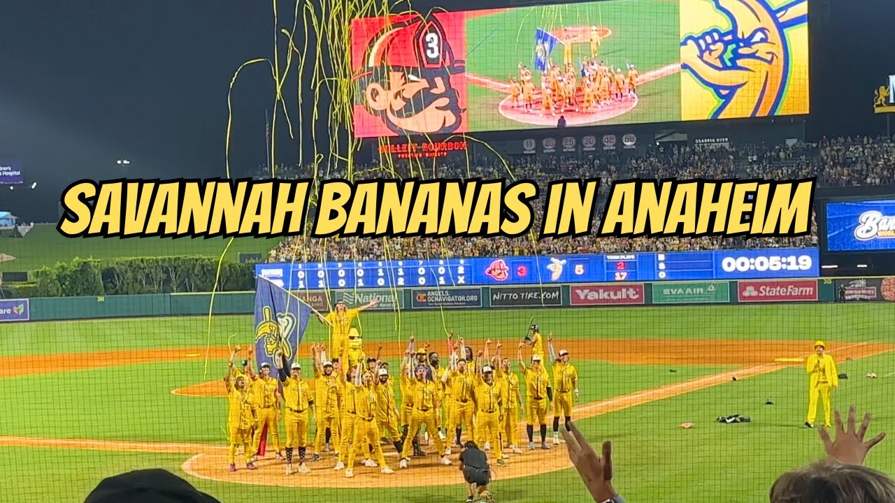 Savannah Bananas в Анахайме на стадионе Angel!