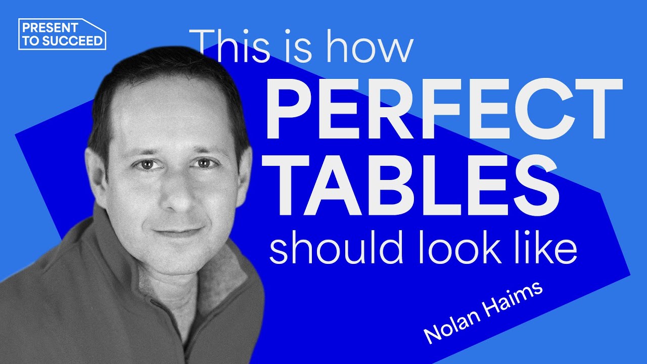 Mastering Table Design in PowerPoint | Present to Succeed 2022 with Nolan Haims