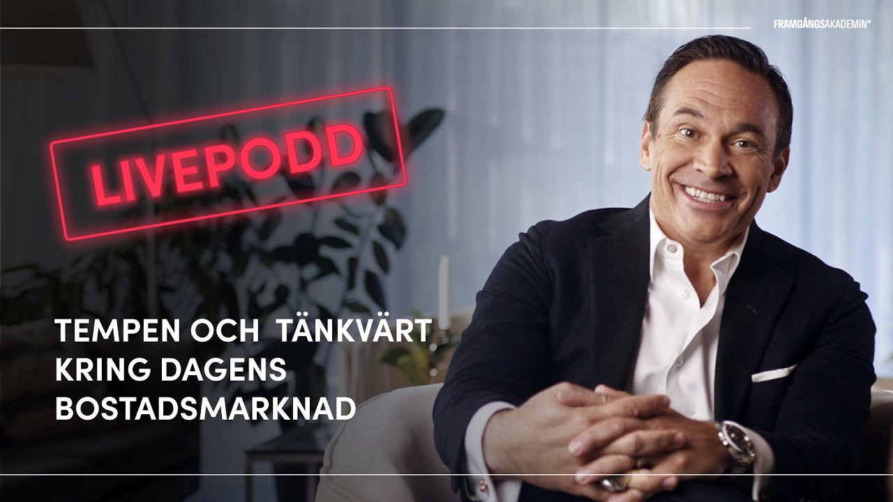 Tempen och tänkvärt kring dagens bostadsmarknad - Niklas Berntzon - Livepodd