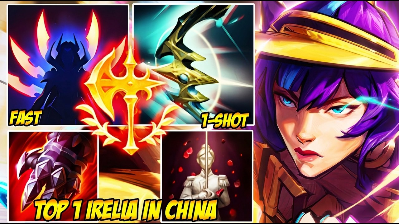 WILD RIFT CHINA TOP 1 IRELIA - PASSIVE + TERMINUS IS BROKEN | build & runes