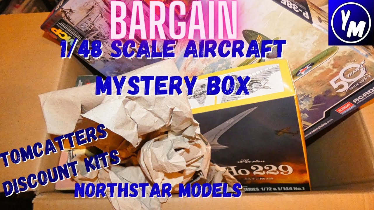 1/48 scale aircraft mystery model box unboxing and review {BARGAIN BUY}