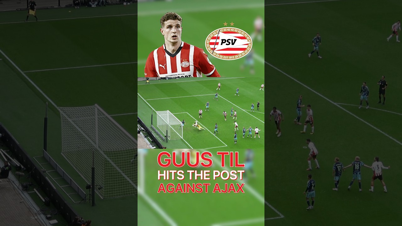 Guus Til Hits the Post Against Ajax!